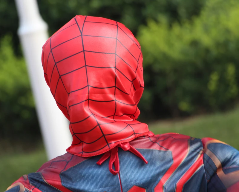 

Halloween Carnival Party leopard Muscle With Mask Movie Children Ironboy Wolf Spiderboy Christmas Cosplay Costume