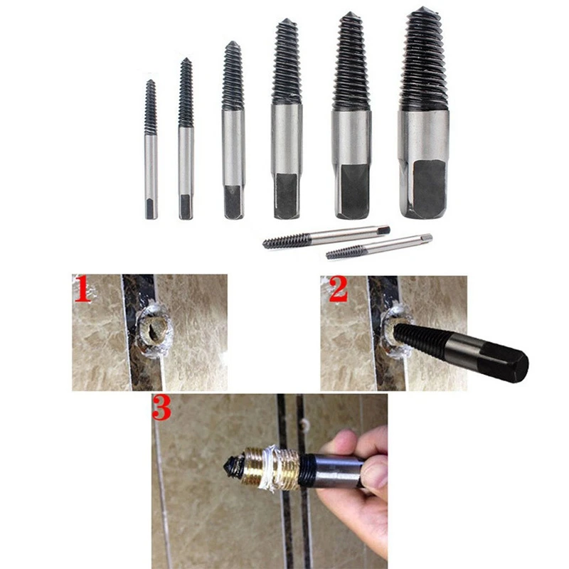 

8 PCS Screw Extractor Set & 1 Set 2.5 -16 Mm Non Insulated Electrical Terminal