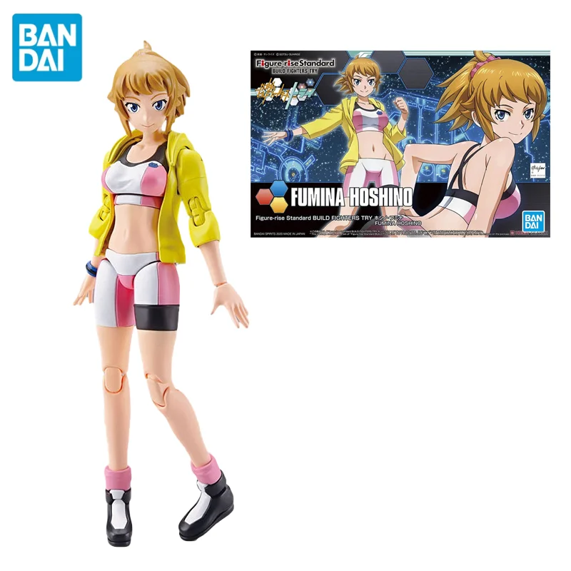 

Original Bandai Anime Figure Figure-rise FUMINA HOSHINO STANDARD BUILD FIGHTERS TRY Assembly Model Anime Action Figures Toys