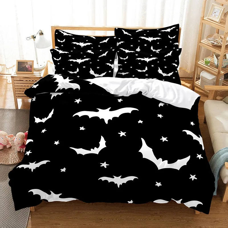 

Cartoon Bat Bettwäsche Bettbezug-set 3d Digitaldruck Bett Leinen Mode Design Tröster Abdeckung Kinder Bettwäsche Sets Bett Set