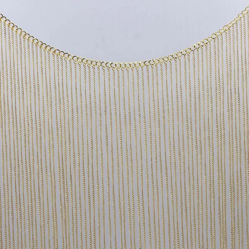 

Fashion Metal Body Chain Ladies Bikini Sexy Tassel Waist Chain Costume Accessory XX9E