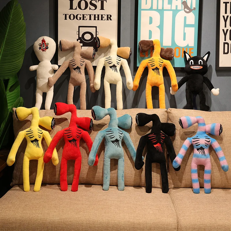 

30-38cm Anime Scp Siren Head Plush Doll Toys Foundation Scary Sirenhead Cat Soft Cartoon Stuffed Toy Children Christmas Gifts