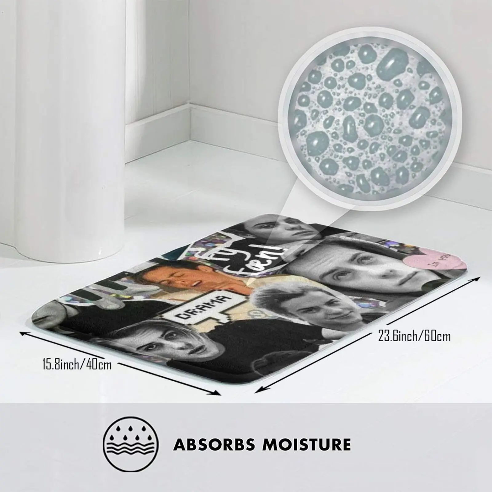 Коврик для ковриков Herman Tommeraas Мягкий Нескользящий актера Голливуд Роджерс