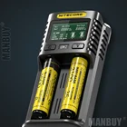 NITECORE UM2 автоматическое универсальное 3а быстрое зарядное устройство Интеллектуальный USB 2 слота зарядное устройство ЖК-дисплей для литий-ионной батареи IMR Бесплатная доставка