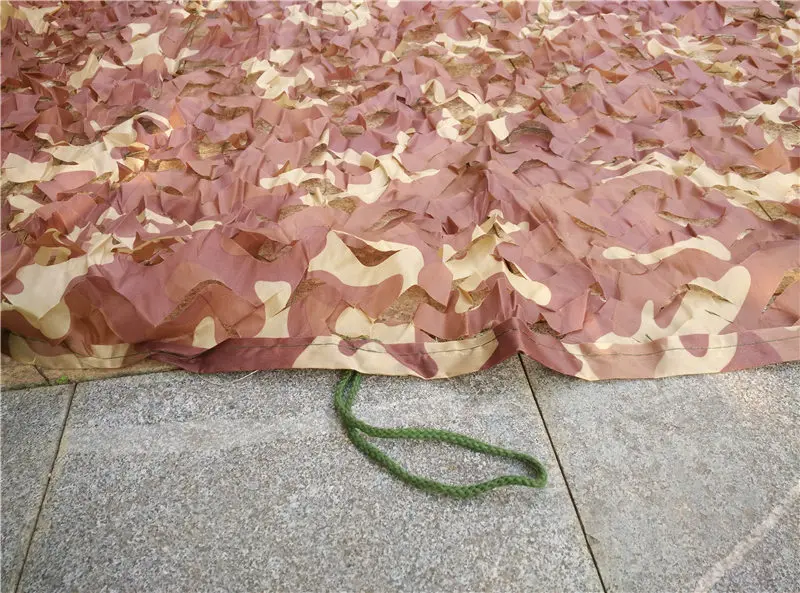 Desert camo 4X6m Многоразмерная, многоцветная двухслойная лесная и пустынная Маскировочная Сетка на заказ Солнцезащитная сетка настраиваемый размер - Цвет: Desert camo 4X6m