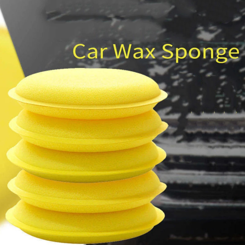 

Car Foam Sponge Wax Applicator Round Car Polishing And Waxing Sponge Car Tools