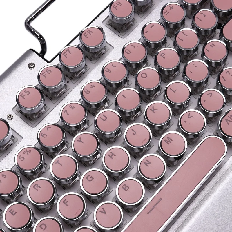 X10 механическая клавиатура Панк круглый ретро Keycap Проводная Механическая