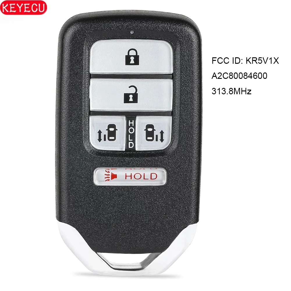 

KEYECU умный дистанционный ключ 313,8 МГц брелок для Honda Odyssey 2014 2015 2016 2017 FCC ID: KR5V1X A2C80084600