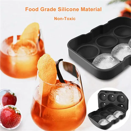 

DIY Mold Maker Silicone Sphere For Bar Whiskey Cocktails Tray Ice Round Ball Cube Party