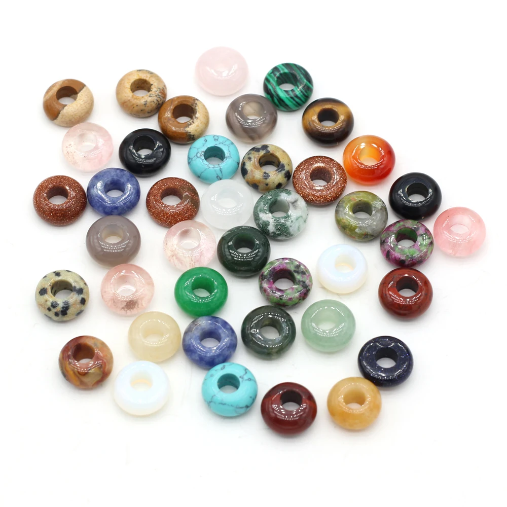 

Natural semi-precious stones beads abacus shape Macroporous beads for jewelry making DIY necklace bracelet earrings accessories