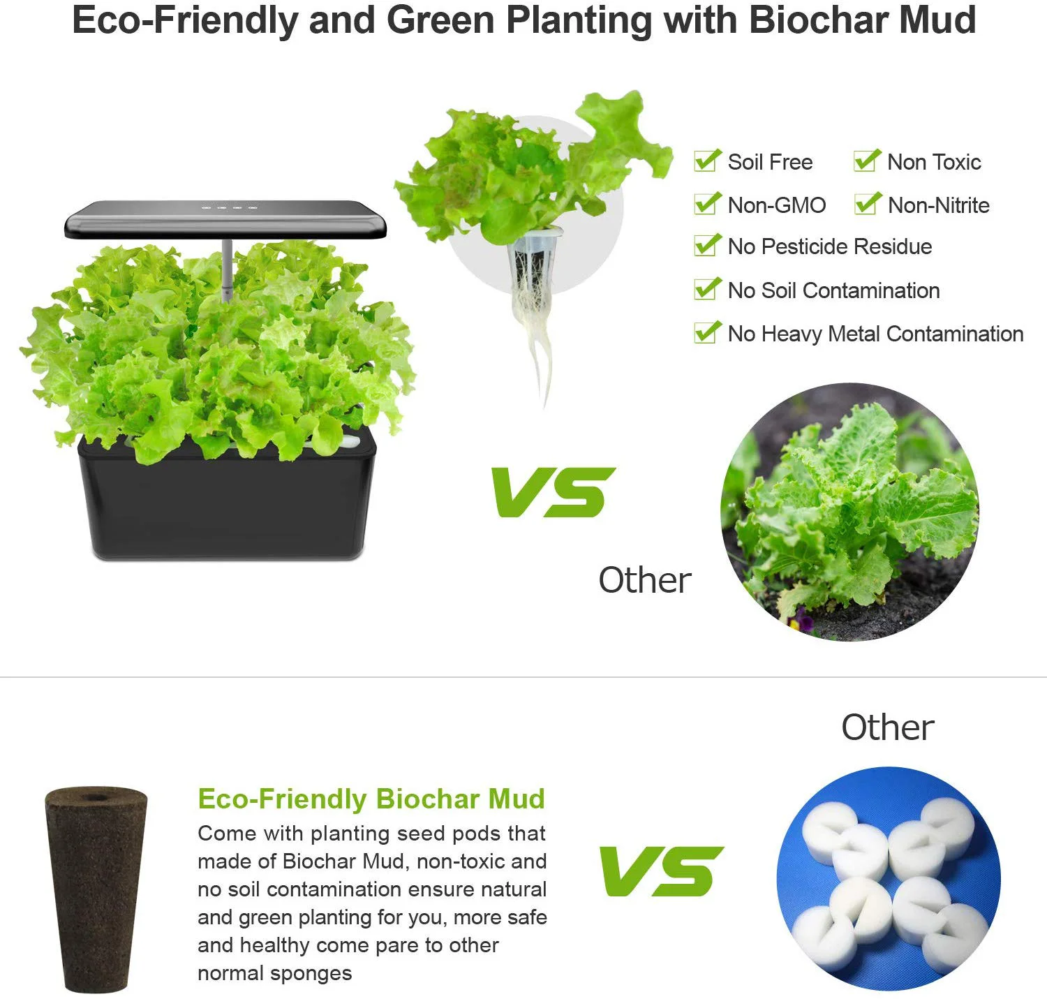 

Hydroponics Growing System Indoor Herb Garden Starter Kit With Led Grow Light Smart Garden Planter For Home Kitchen