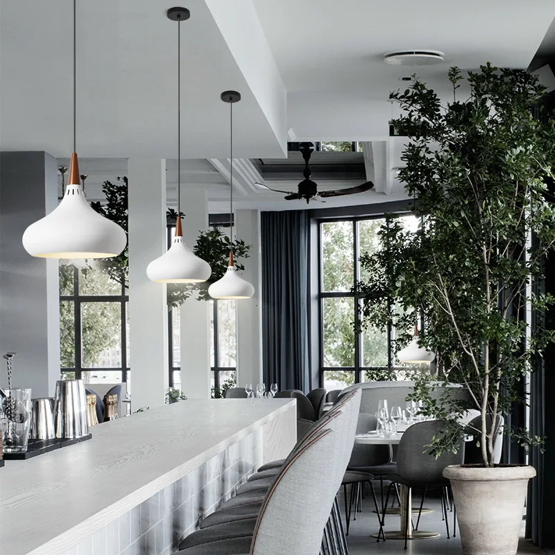 Personality Small A Chandelier Living Room Bedroom Bedside Aisle Hallway Raw Wood Modern Concise Restaurant | Лампы и освещение