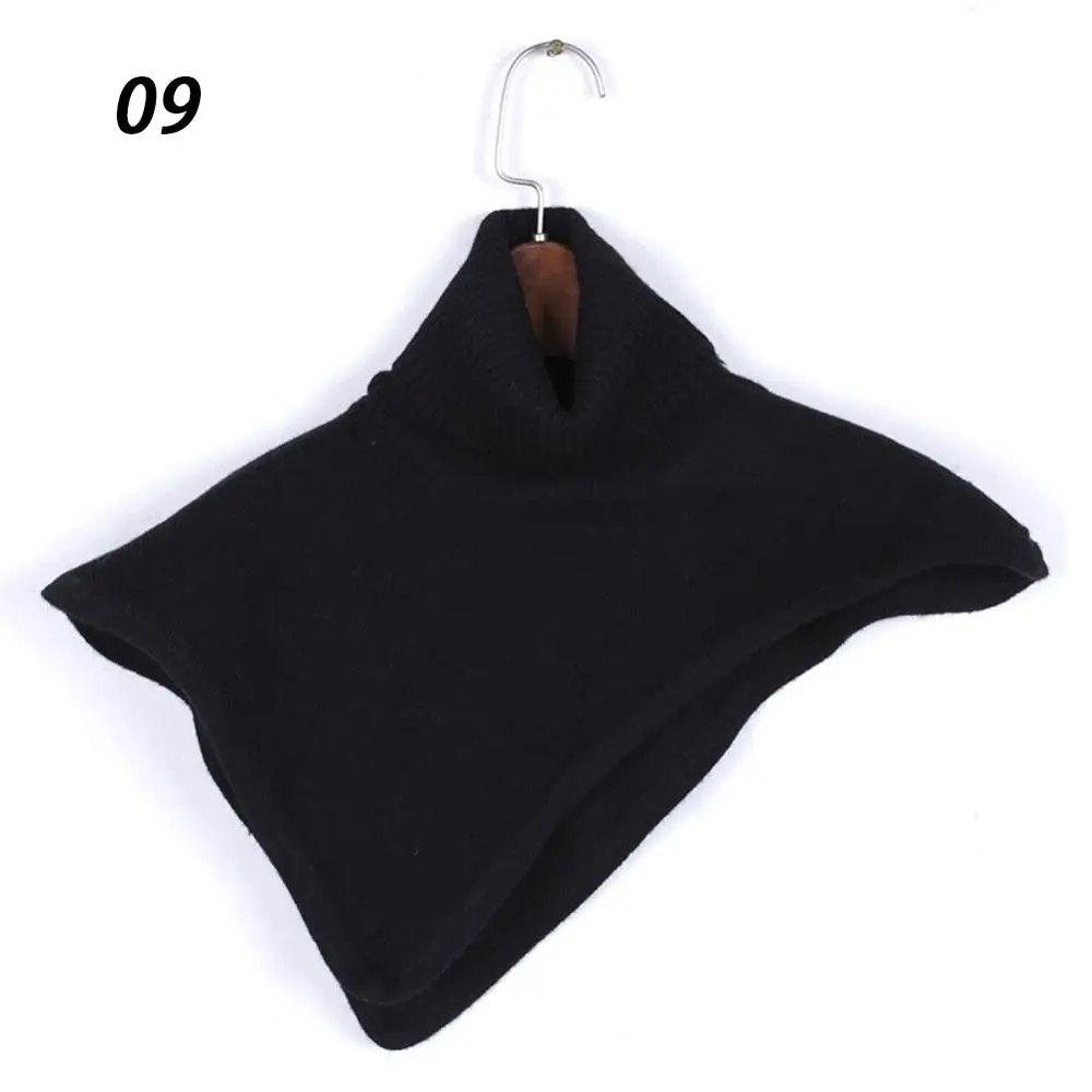 8.Black Triangle Sparsil, женская зимняя водолазка, вязаный шарф-кольцо, необычный дизайн, шапка с воротником, Осенний вязаный пуловер, теплые мягкие шарфы - Цвет: 8.Black Triangle