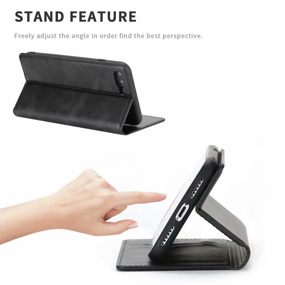 Роскошный кожаный магнитный флип-чехол для iPhone 11 Pro Max XS XR X 6 6S 7 8 Plus чехол-книжка