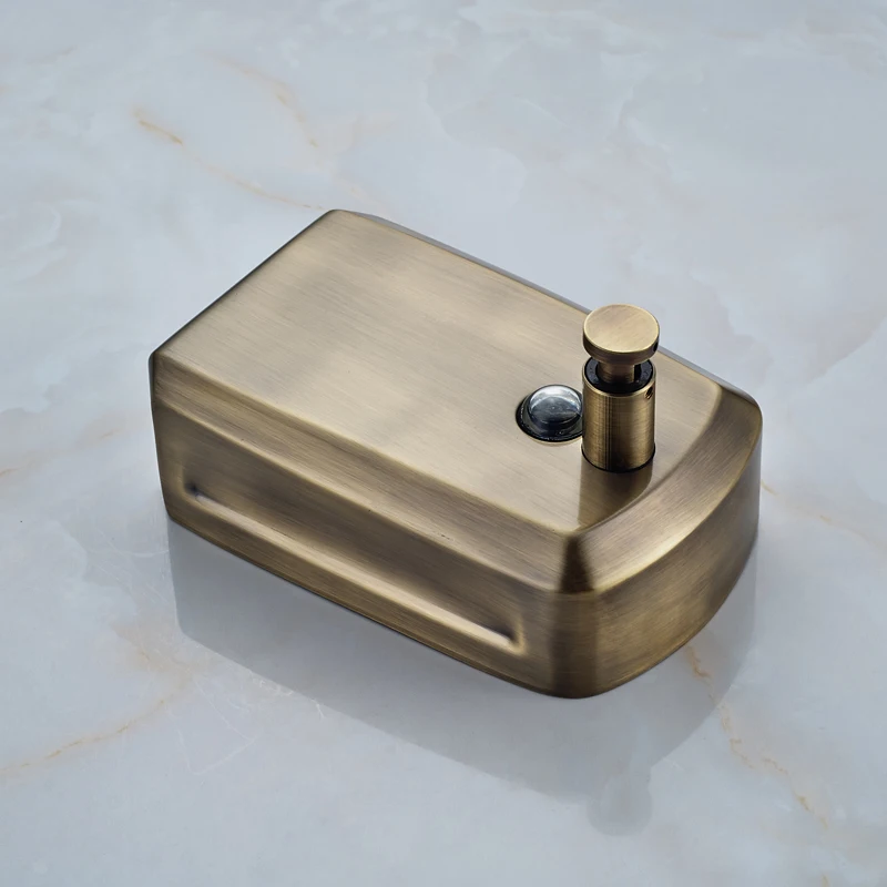 Бесплатная доставка Античный бронзовый настенный дозатор для мыла ванной