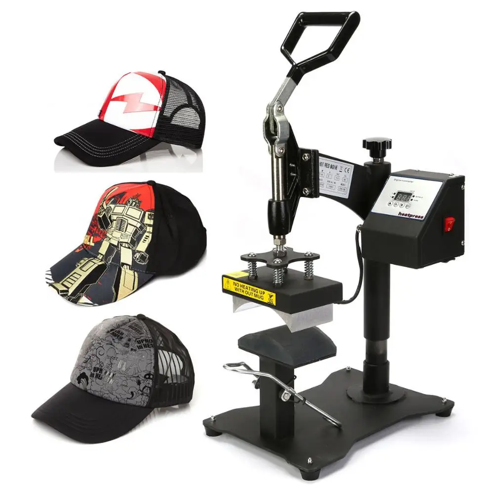 

High Quality Swing Design Cap Custom printing Small Heat Press Machine NO.CP815B