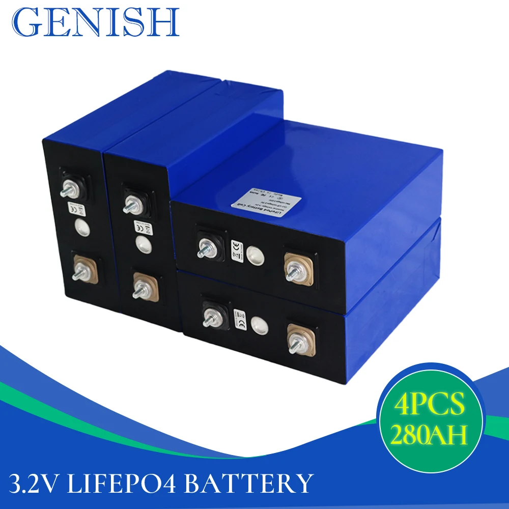 

4 шт., литий-железо-фосфатные солнечные батареи, 3,2 в, Ач