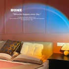 Проекционная лампа с USB-разъемом, проектор, прожектор, Радужный фон для камеры, ночной Светильник льник, декор для стола, бара