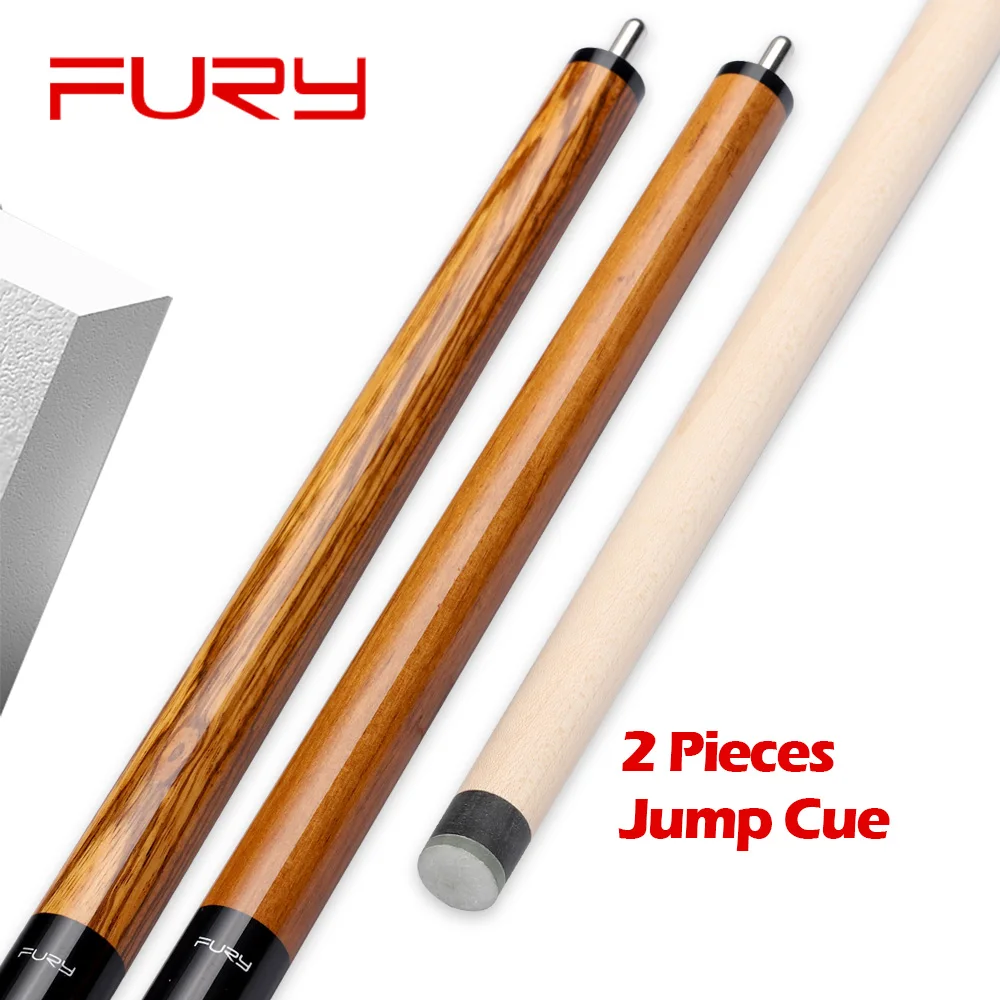 FURY JPW 2/6 Billiard Jump Cue 107cm 13mm G10 Tip Maple Shaft Black Bakelite Ferrule Professional Handmade Billar Kit Many Gifts