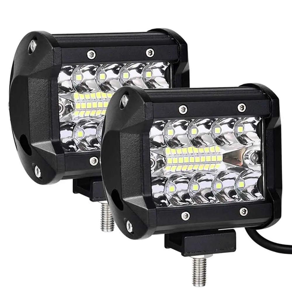 

4 Inch LED Light Bar for Offroad Driving Car Boat Tractor 4x4 SUV ATV 12V 24V 60W True 15W Car Lamp Fittings
