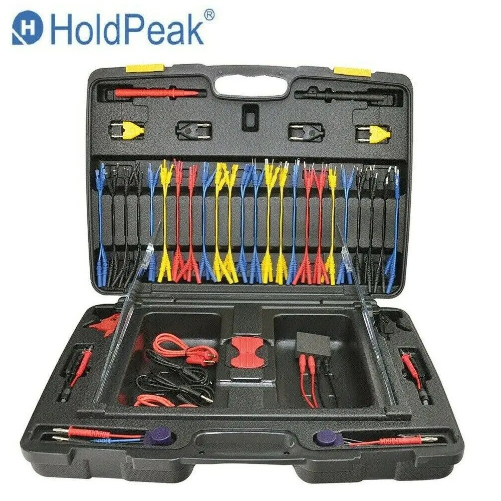 92 шт. набор тестовых проводов HOLDPEAK HP-9109 с зажимами типа крокодил | Инструменты