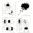 8 стержней, насадки для щетки дымохода, сменные гибкие камины для очистки внутренней стенки