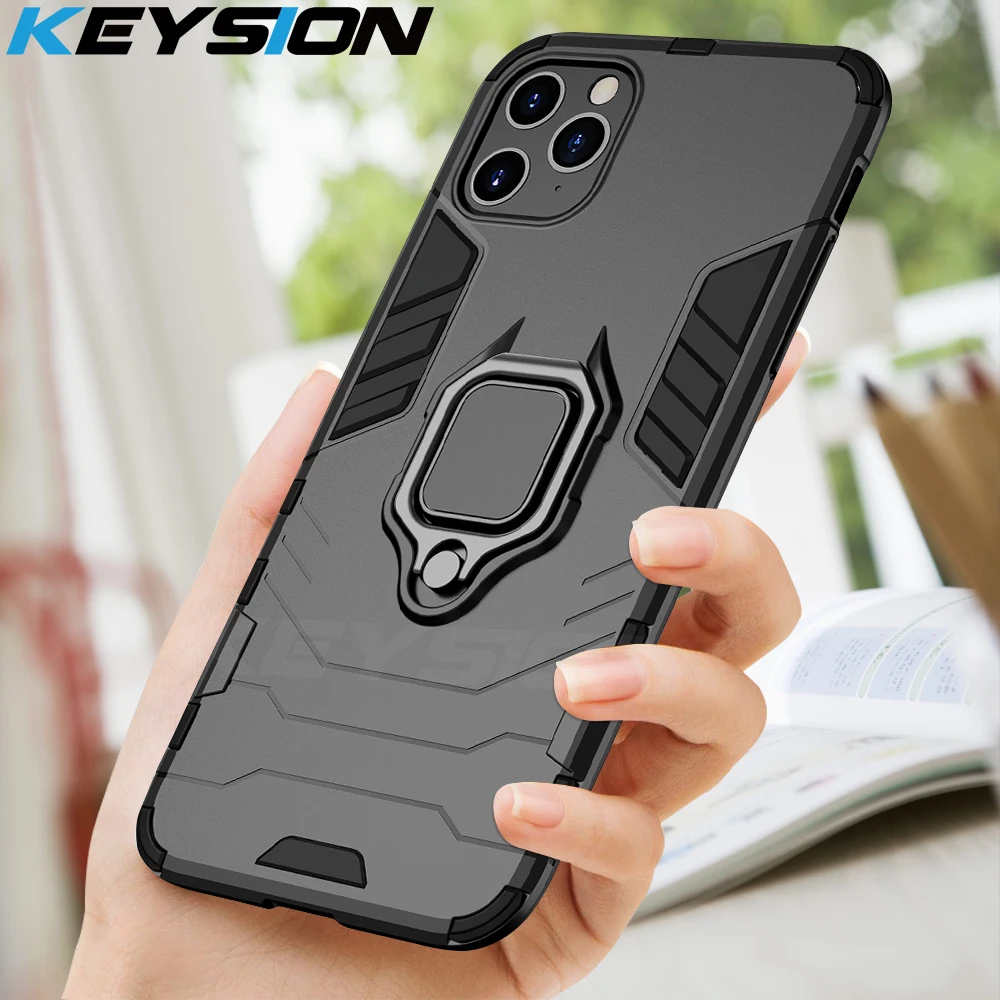 Противоударный армированный чехол KEYSION для iPhone 11 Pro Max с подставкой 2019