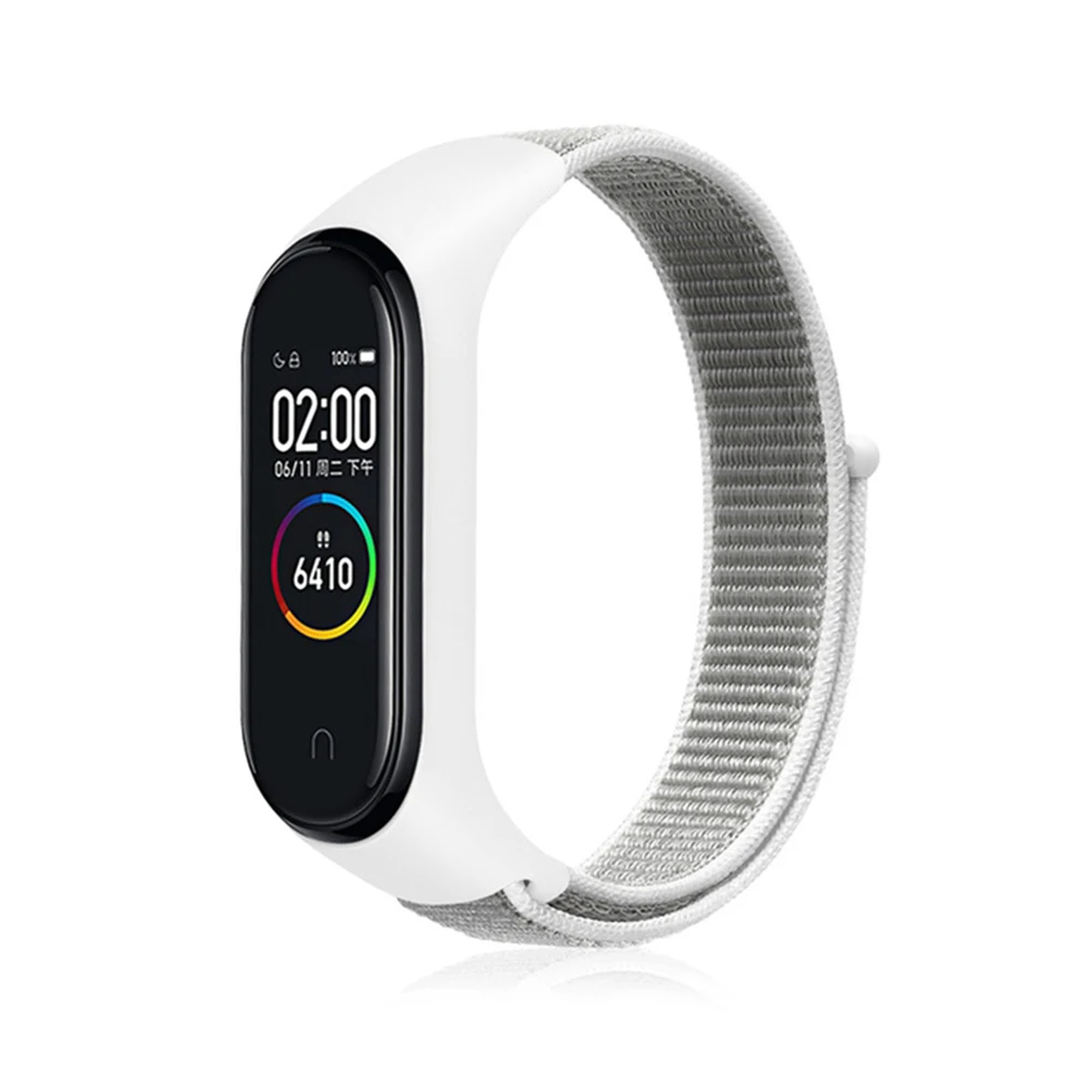 10 Pearl Pulseira mi band 4 ремешок для xiaomi mi band 4 3 спортивный нейлоновый ремешок для часов дышащий браслет ремешок для часов Смарт часы аксессуары 4 - Цвет ремешка: 10 Pearl
