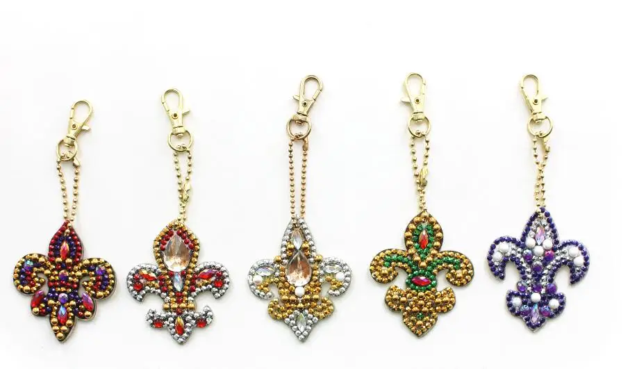 Diamond keychain 5D алмазная картина брелок горный хрусталь вышивка ангел подвеска «сделай сам» ремесло набор для картин из алмазов крест аксессуары для вышивания - Цвет: Diamond keychain