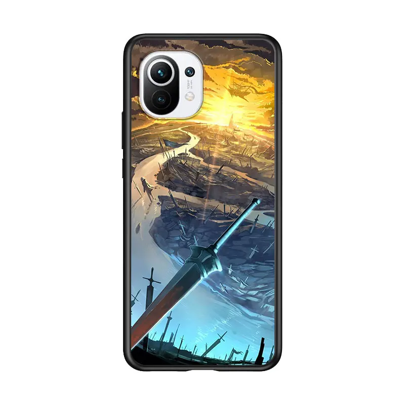 

fate saber for Xiaomi Mi 11 10T Note 10 Ultra 5G 9 9T SE 8 A3 A2 A1 6X Pro Play F1 Lite 5G Black Phone Case