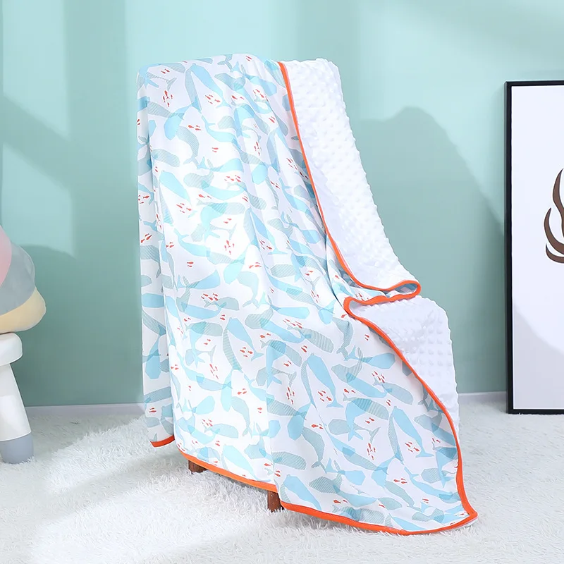

Baby Muslin Cotton Quilt Newborn Receiving Blanket Kids Soft And Breathable Quilt Safety Fabrics Make Babies Sleep Comfortably