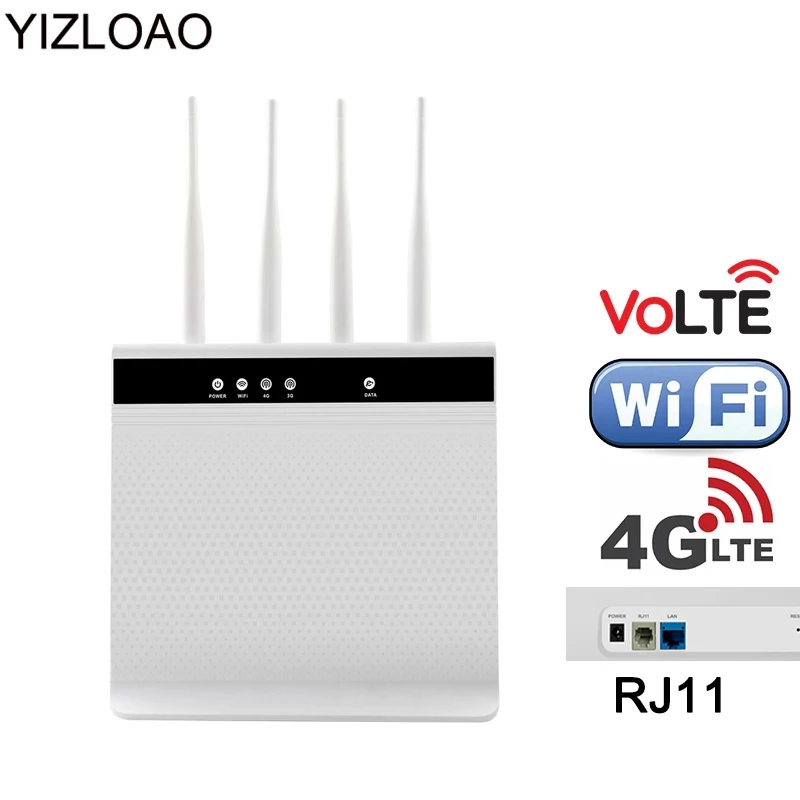 Wi Fi роутер YIZLOAO 4G VoLTE беспроводная точка доступа для мобильных телефонов