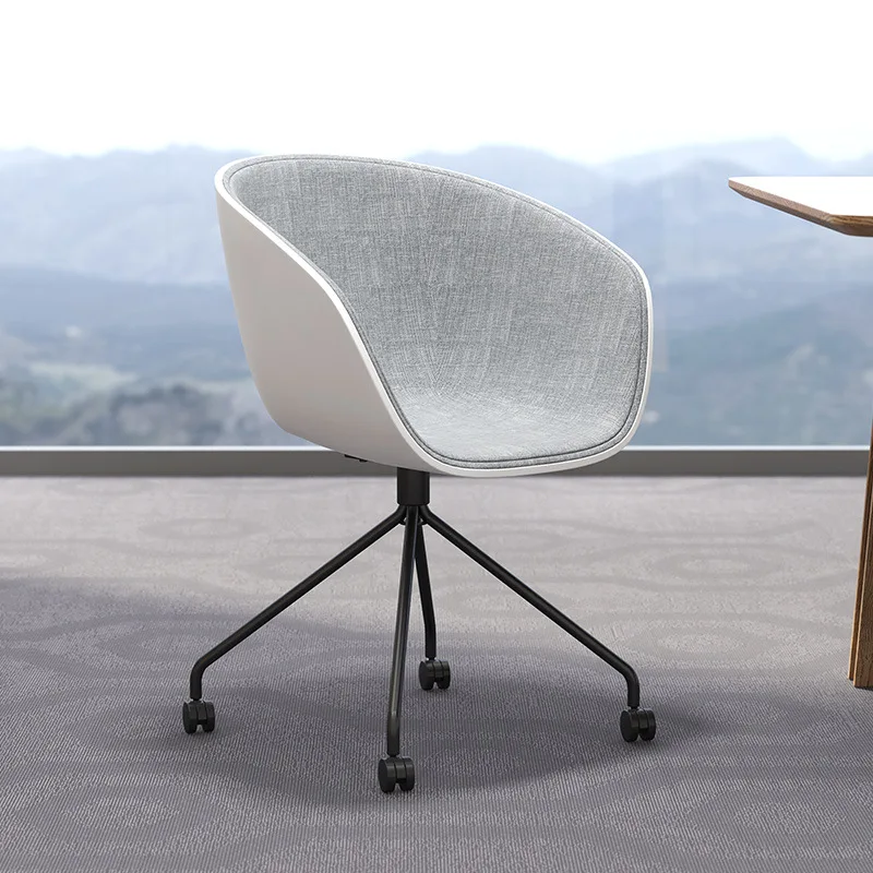 Современный дизайн пластиковый и металлический поворотный офисный стул
