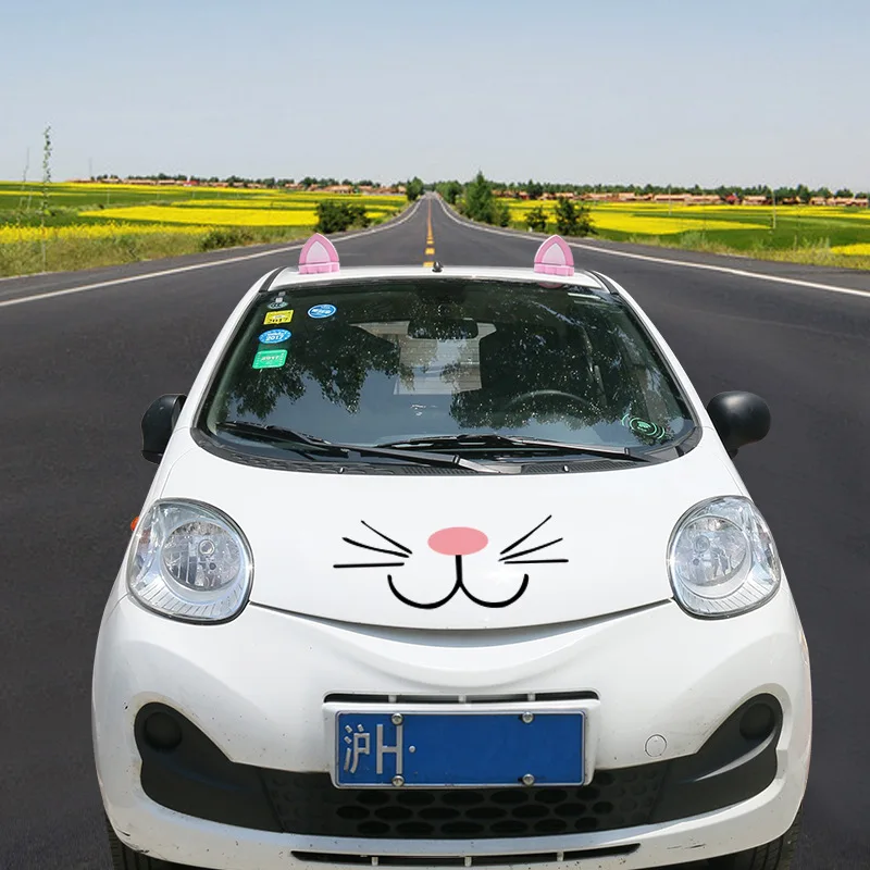 

Car Cat Ear Decoration EVA Car Roof Decoration Cute Trumpet Cat Ear Modified Car Exterior Accessories