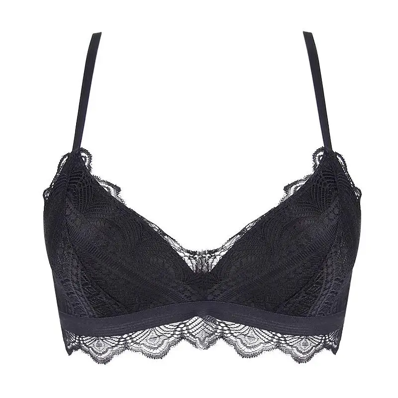 Кружевной Бюстгальтер Сексуальное белье из хлопка без косточек | Женская одежда