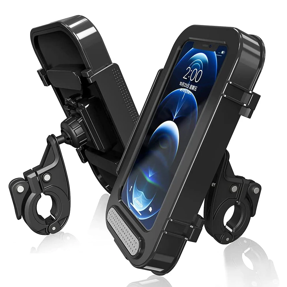 waterproof bike motorcycle phone holder bicycle handlebar cell phone support mount bracket motorbike scooter phone case cover free global shipping