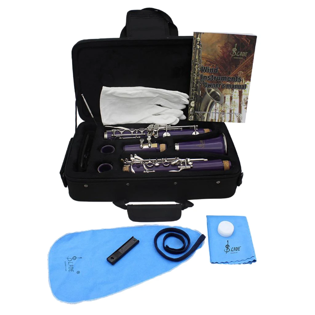 

Reed Clip Bb Clarinet with Case Mouthpiece 10 Reeds for Level Examination