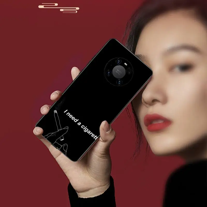 

0 Black Matte Black Soft Phone Case For Huawei P20 30 40 Pro Mate 20x 30 40 Pro Nova6 7 Honor 9X 10