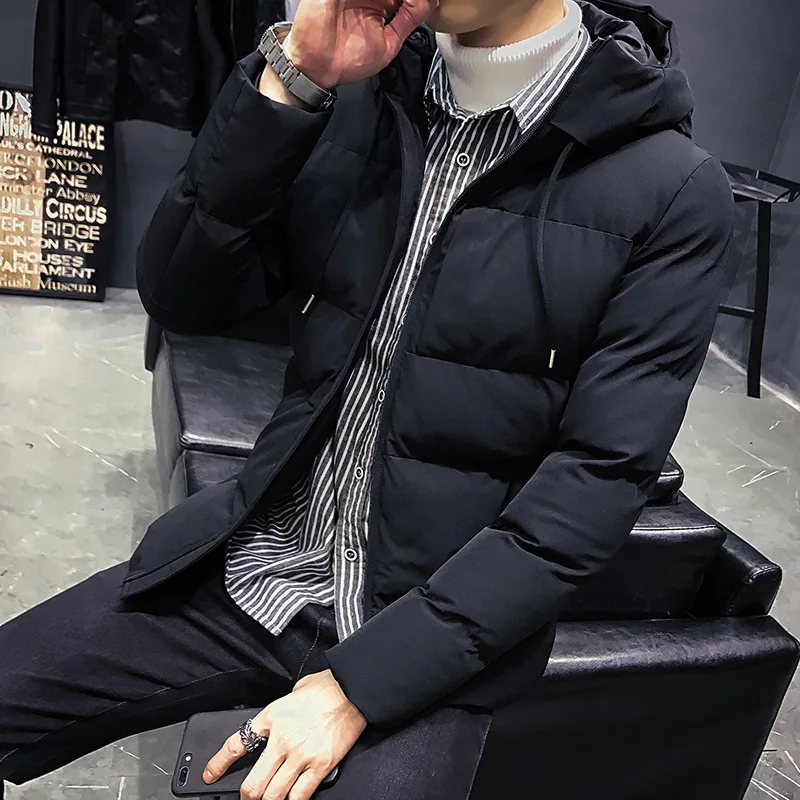 

RANMO Brand Winter Men Jacket Hoodied Thick Warm Cotton Outerwear Man Patchwork Parka Coats Plus Size M-4XL Casual Mens Clothing