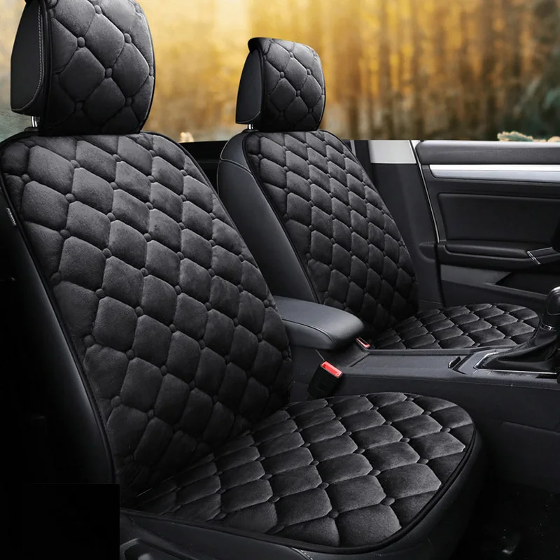 

Flocking Cloth Not Moves Car Seat Cushions Non Slide Cushion Universal Keep Warm Winter Accessorie For Vw Tiguan US8 X20