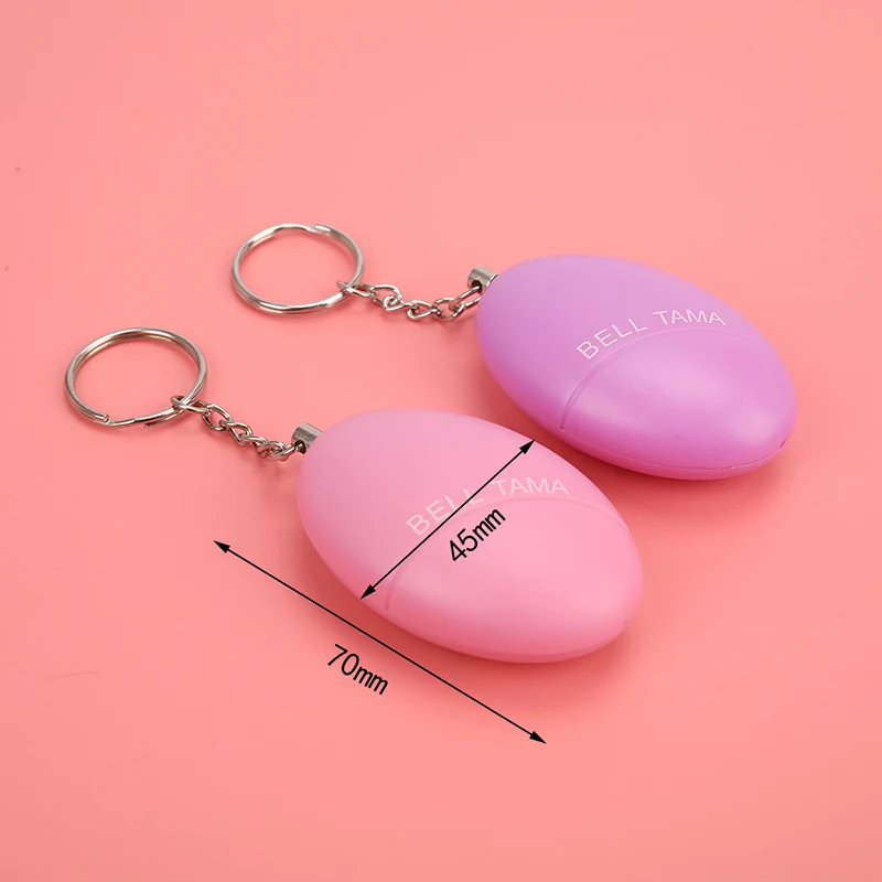 

Self Defense Alarm 120dB Egg Shape Girl Women Security Protect Alert Personal Safety Scream Loud Keychain Emergency Alarm