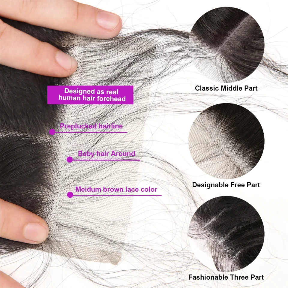 Пряди человеческих волос с застежкой бразильские пряди прямые 4x4 швейцарские