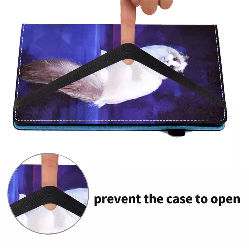 

Cartoon Cat Case For Lenovo Tab M10 FHD Plus 2nd Gen Cover TB-X306X X306F X505F X505L X505X X605F X606F Funda Stand Shell +Gift