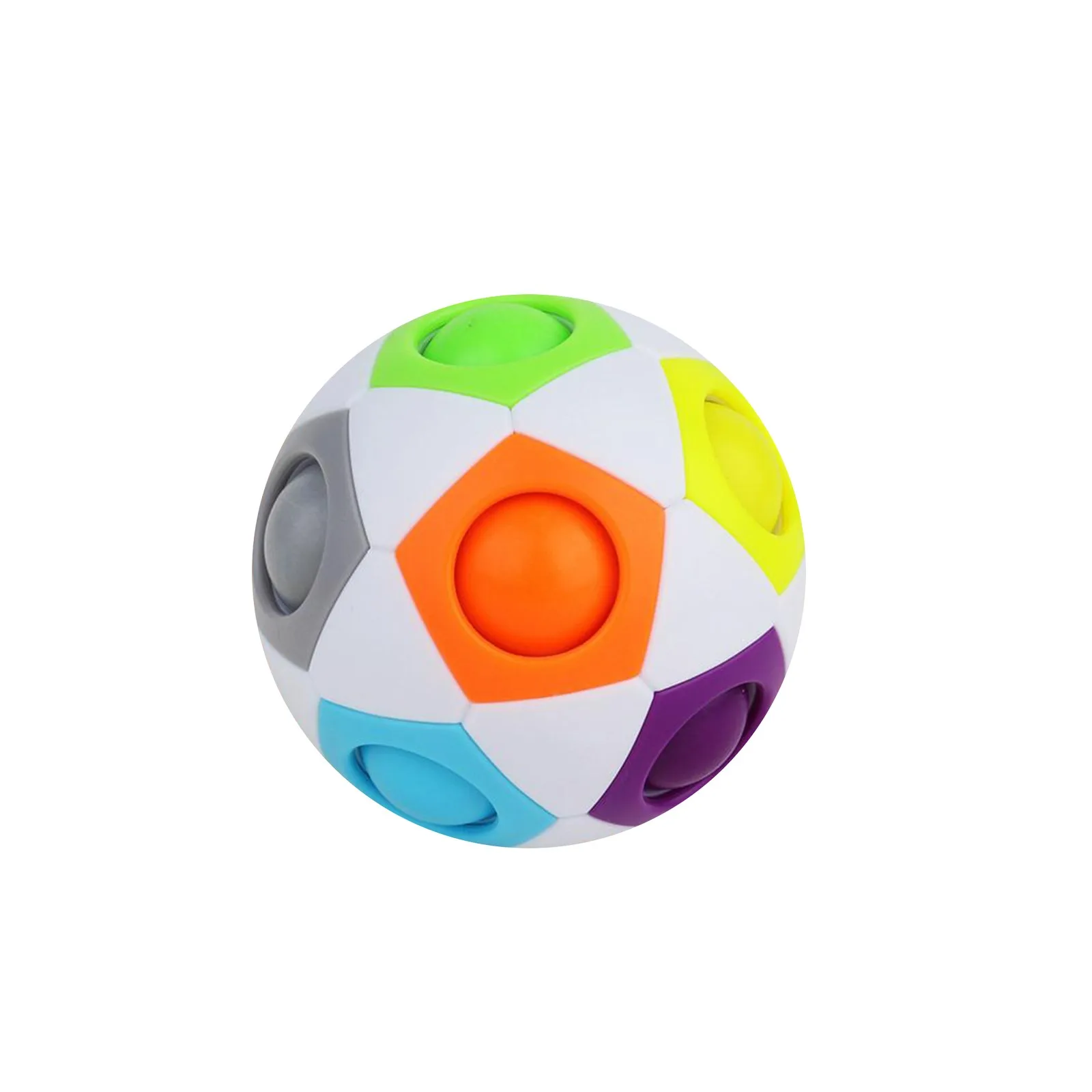 

Rainbow Ball Puzzles Relief tress Cube Football Magic Cube Toy Adult Kids Stress Reliever Toys Children Learning Educational Toy