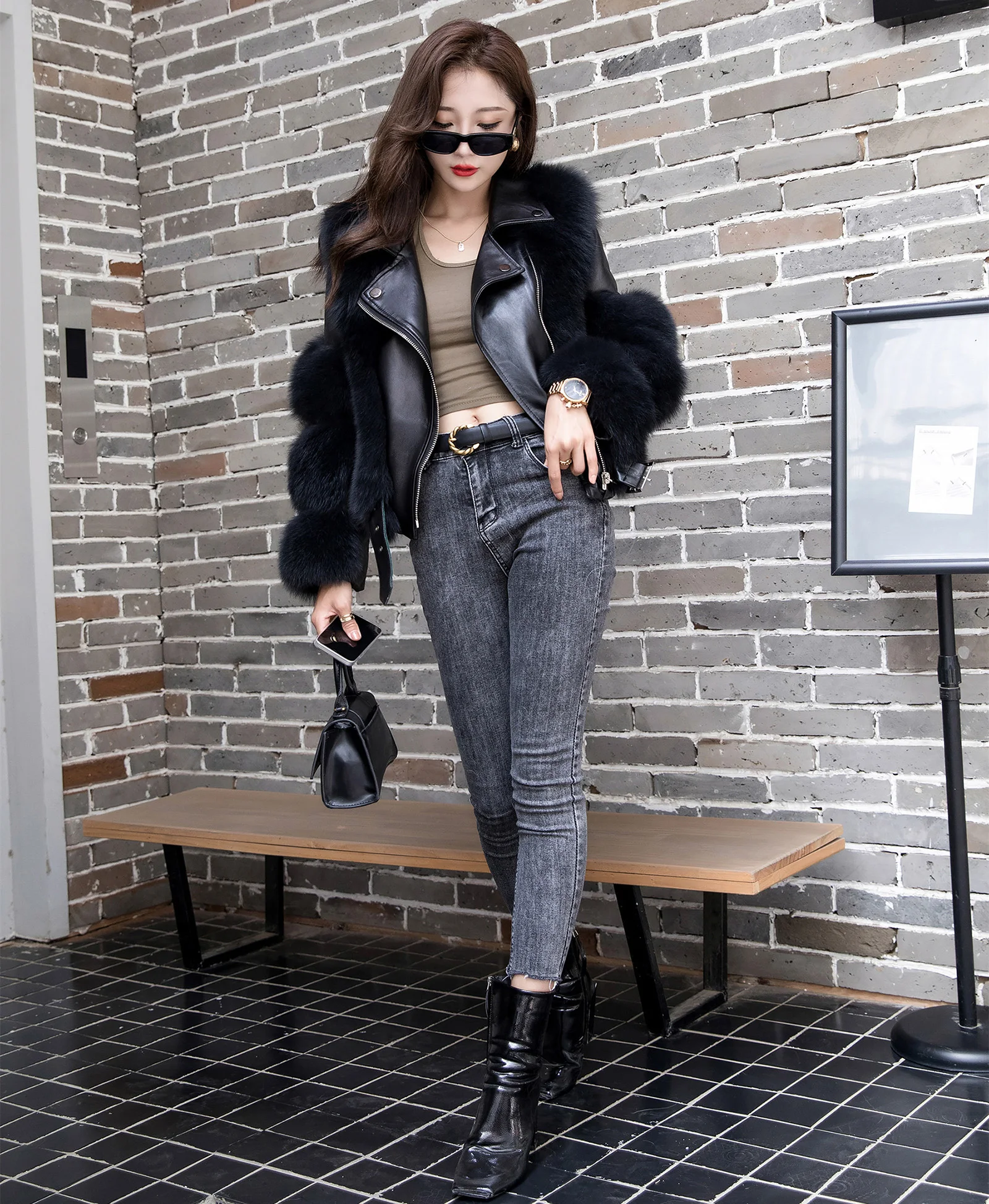 Real fox fur coat women winter fur coat natural fox fur jacket animal fur top wholesale quality clothing