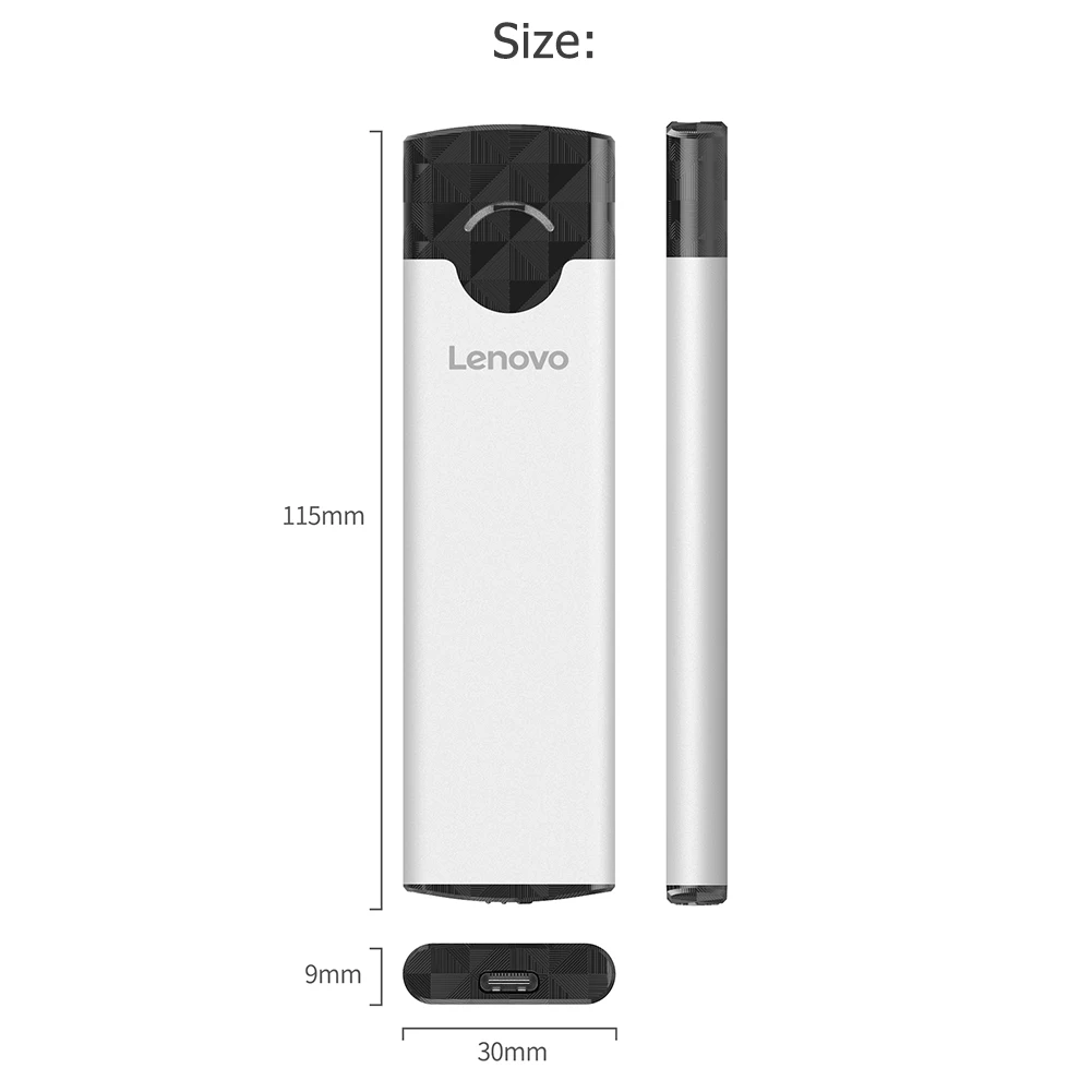 Lenovo M2 SSD корпус USB 3 1 Gen2 Тип C внешний SDD для M.2 NGFF SATA B + M ключ/NVME PCIE ключ жесткий диск