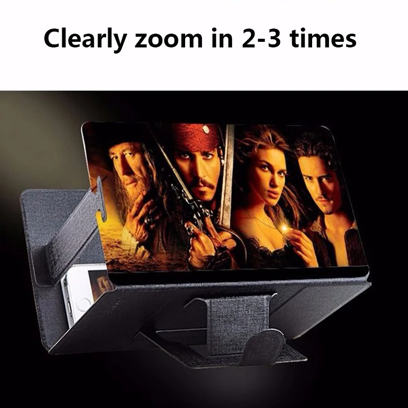 Fiuzd Универсальный мобильный телефон 3D экран HD видео усилитель увеличительное стекло Подставка Кронштейн держатель топ продаж лучшие продажи