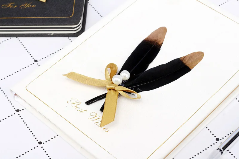 Креативный набор перьев для ноутбука перламутровый бант блокнот ручка