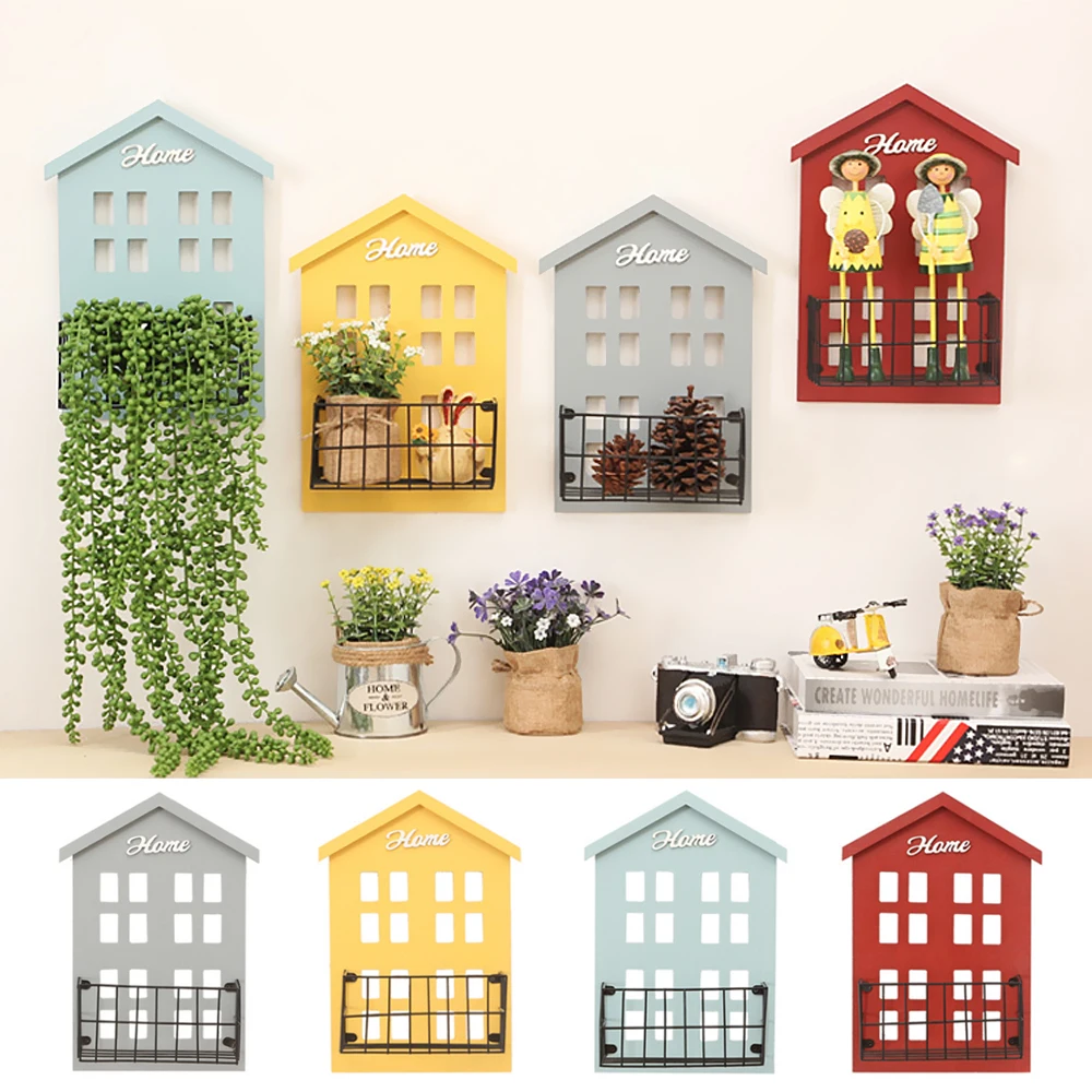 Деревянный дом стильный держатель для ключей настенный органайзер вешалка