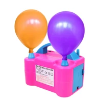 220v eu electric balloon inflator pump ac plug double hole nozzle air compressor inflatable electric balloon pump party ballon